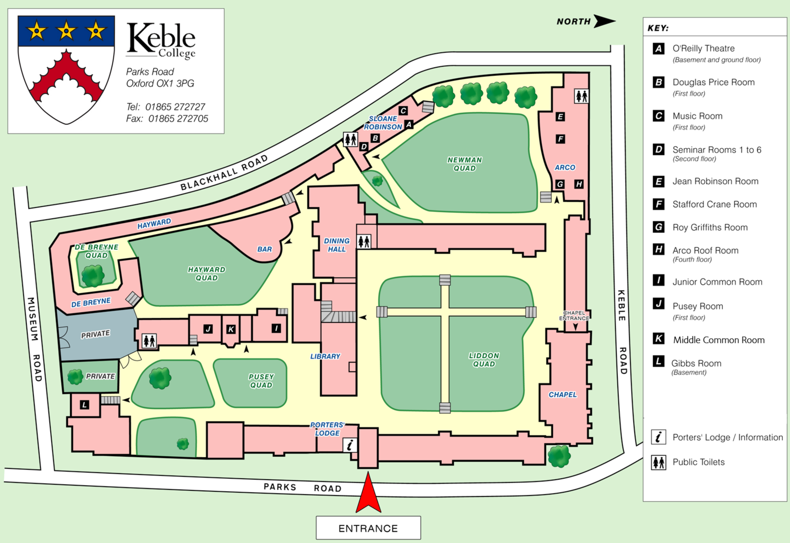 Map of Keble